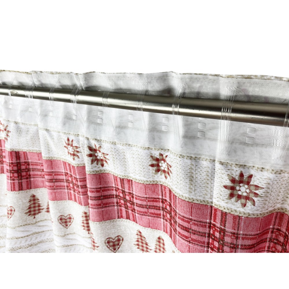 TIENDA TIROLESA COASSOLO ROJO en estilo montaña CM. 150X280 hecho en italia