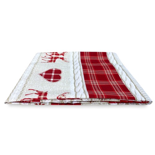 TIENDA TIROLESA COASSOLO ROJO en estilo montaña CM. 150X280 hecho en italia