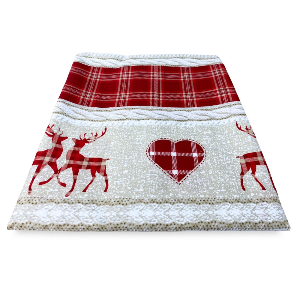 TIENDA TIROLESA COASSOLO ROJO en estilo montaña CM. 150X280 hecho en italia