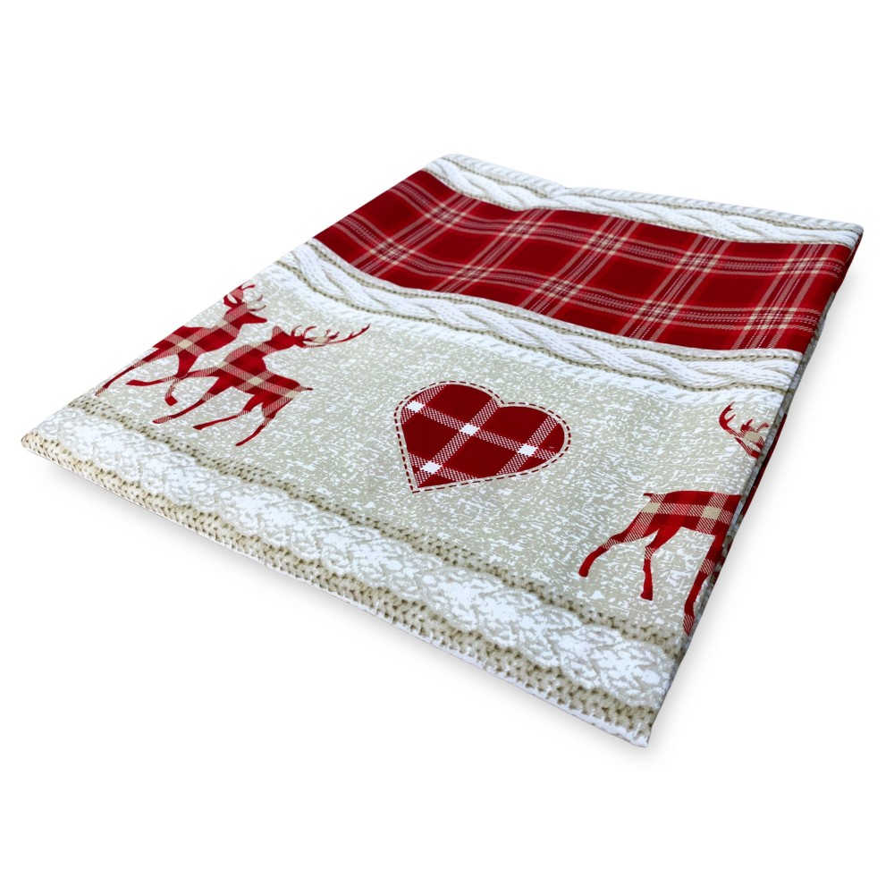 TENTE TYROLIENNE COASSOLO ROSSO en style montagnard CM. 150X280 fabriqué en Italie