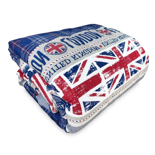 EDREDÓN KOT © BANDERA INGLESA BANDERA DE INGLATERRA HECHO EN ITALIA PURO ALGODÓN