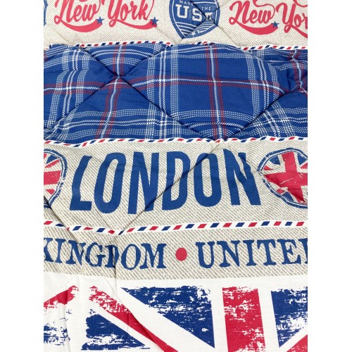 EDREDÓN KOT © BANDERA INGLESA BANDERA DE INGLATERRA HECHO EN ITALIA PURO ALGODÓN