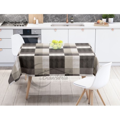 FILECLOTH © in water-repellent plastic-coated PVC MODERN brown made in Italy 2
