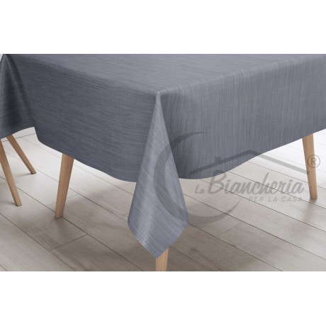 MANTEL LIMA © de lona encerada plastificada hidrófuga en PVC liso GRIS fabricado en Italia