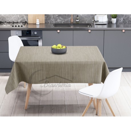 TOVAGLIA LIMA © in TELA CERATA plastificata LAVABILE idrorepellente in PVC UNITO BEIGE made in Italy 2