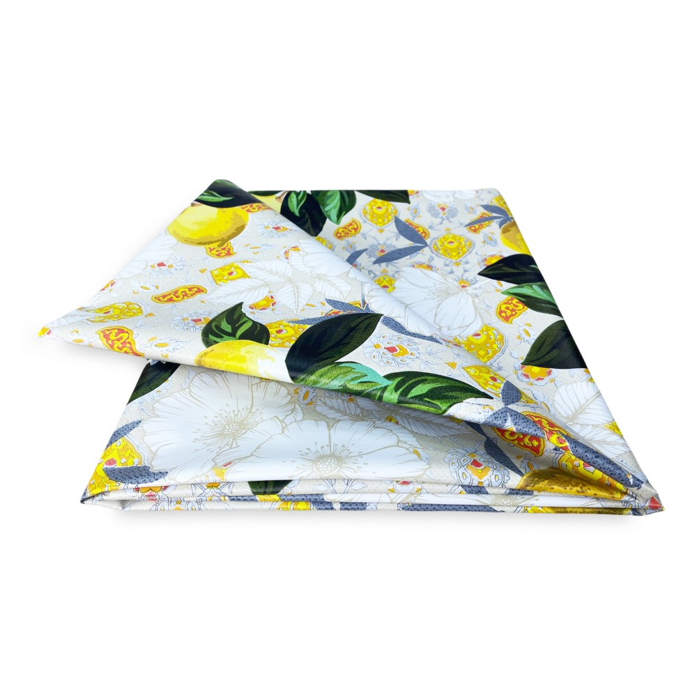 NAPPE LIMA © en TOILE DE MAZOUT PLASTIFIÉE HYDROFUGE EN PVC LIMONI fabriqué en Italie