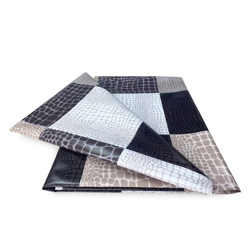 NAPPE LIMA © en OLÉIANT plastifié lavable hydrofuge en PVC MODERNE marron fabriqué en Italie