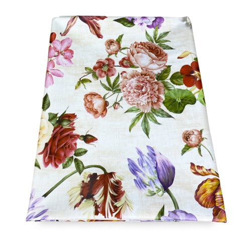 TOVAGLIA LIMA © in TELA CERATA plastificata LAVABILE idrorepellente in PVC FIORI made in Italy