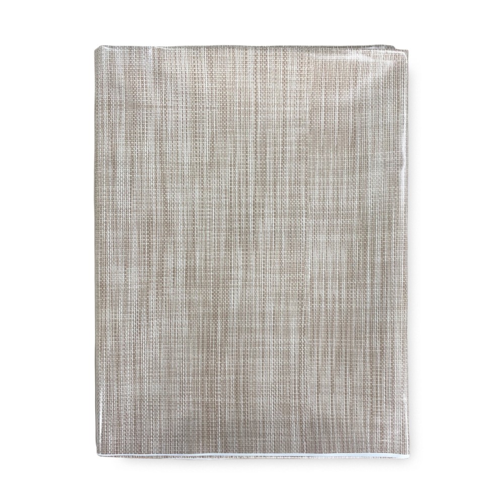NAPPE LIMA © en TOILE CIBAIRE PLASTIQUE PLASTIFIÉE HYDROFUGE EN PVC UNITO BEIGE fabriqué en Italie
