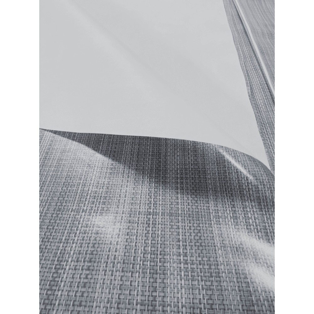 TOVAGLIA LIMA © in TELA CERATA plastificata LAVABILE idrorepellente in PVC UNITO GRIGIO made in Italy
