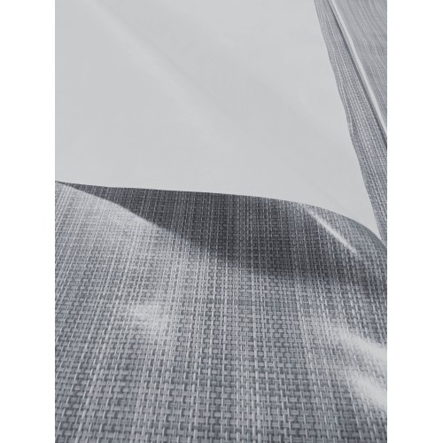 LIMA © TISCHDECKE aus wasserabweisendem, kunststoffbeschichtetem, gewachstem Canvas aus GREY PLAIN PVC, hergestellt in Italien