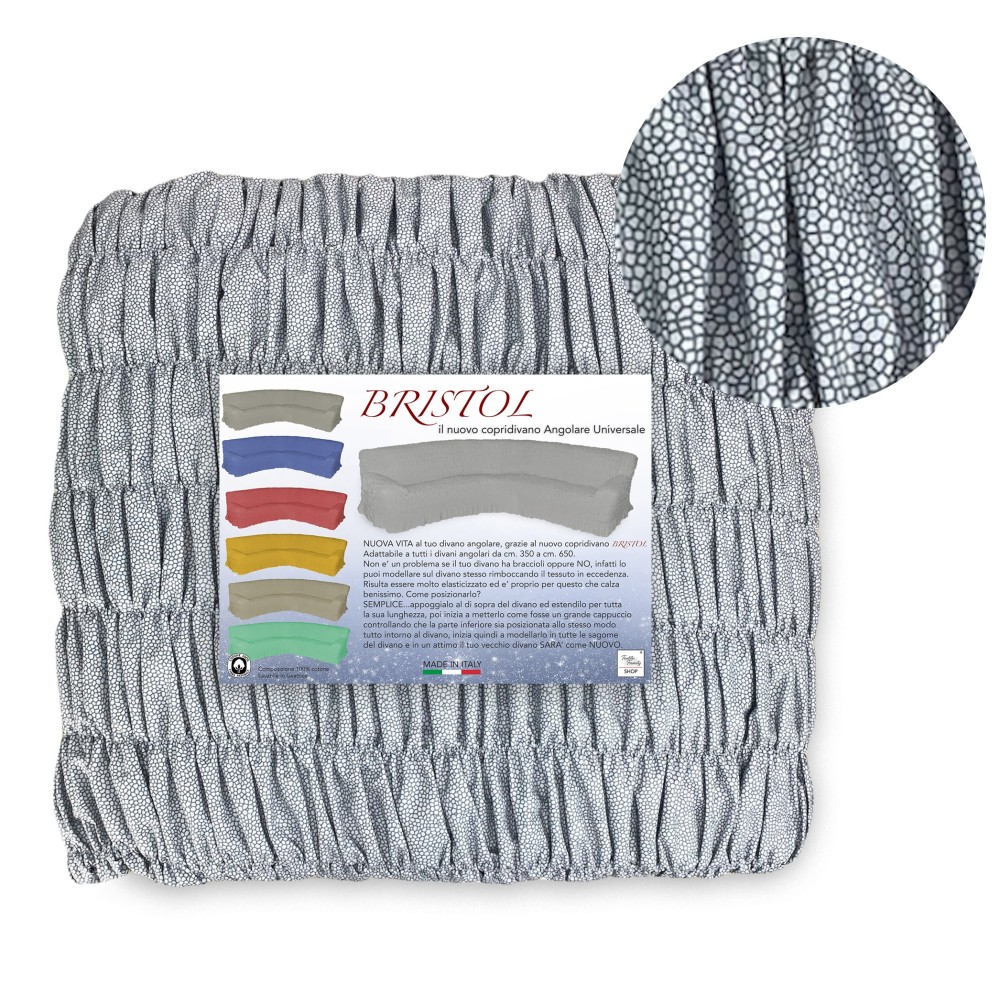 Universal Corner Sofa Cover Grey