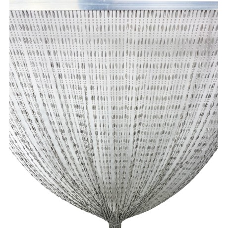 PABLO TENT © avec perles anti-insectes GRIS en PVC anti-bruit avec tige METAL 2