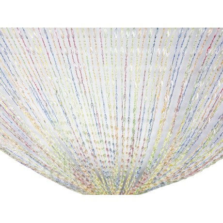 PABLO © CURTAIN with MULTICOLOR anti-insect beads in anti-noise PVC with METAL rod 2