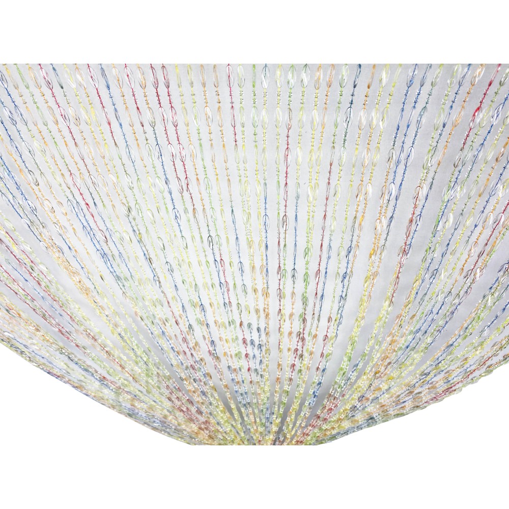 TENDA PABLO © a PERLINE anti insetti MULTICOLORE in PVC antirumore con asta in METALLO