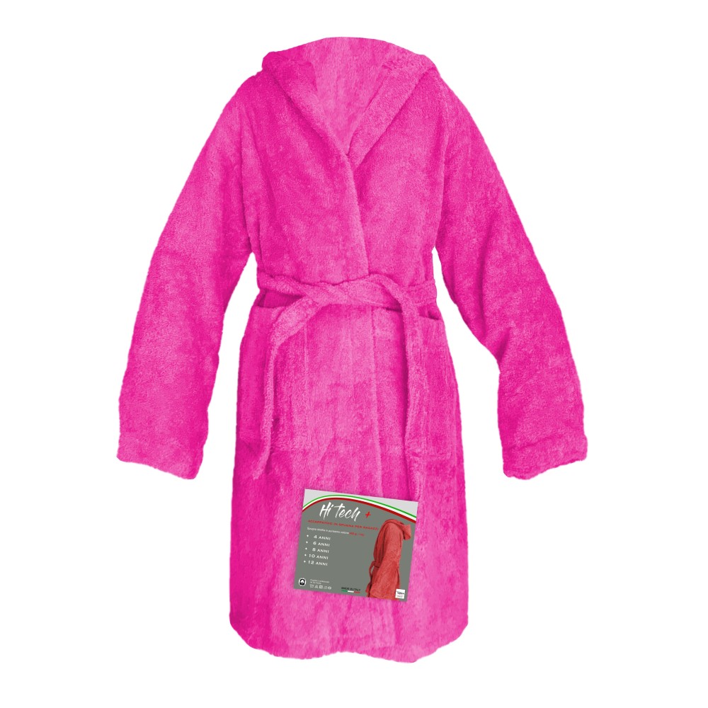 Albornoz de rizo para niñas y niñas