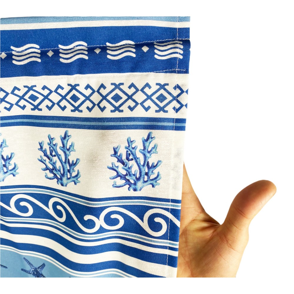 TENDINA vetro MODERNA larga 45 o 60 o 80 GRECIA BLU Made in Italy