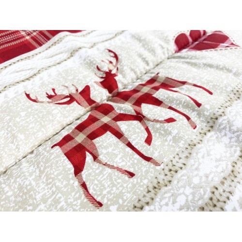 QUILT © BOW COASSOLO red TYROLEAN winter made in Italy