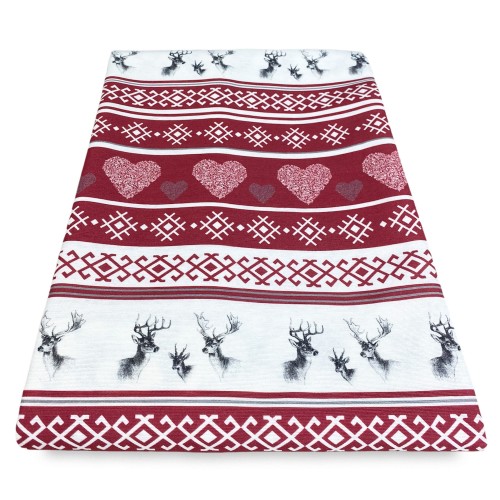 FUNDA DE DECORACIÓN FUNDA GRAN SCARF COLCHA funda de sofá CERVINO RED burdeos