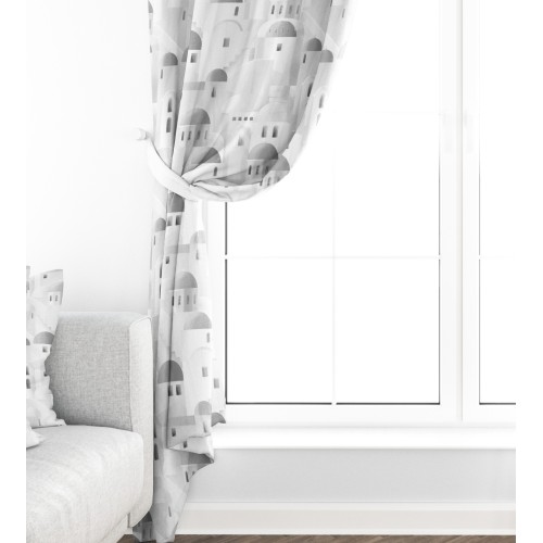 TIENDA SANTORINI gris cm.150X280 hecho MADE in ITALY