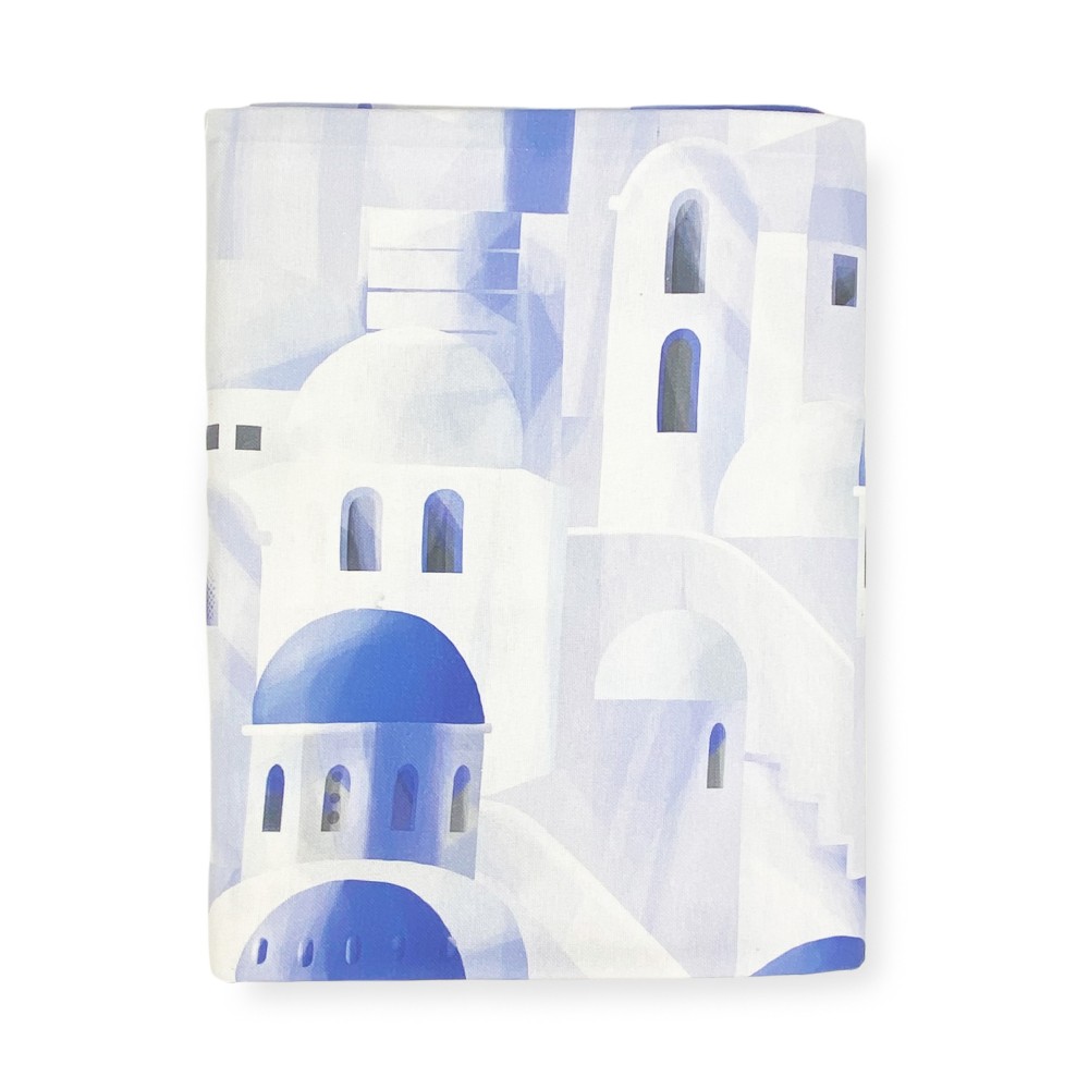 TELO ARREDO copritutto GRAN FOULARD COPRILETTO copridivano SANTORINI blu