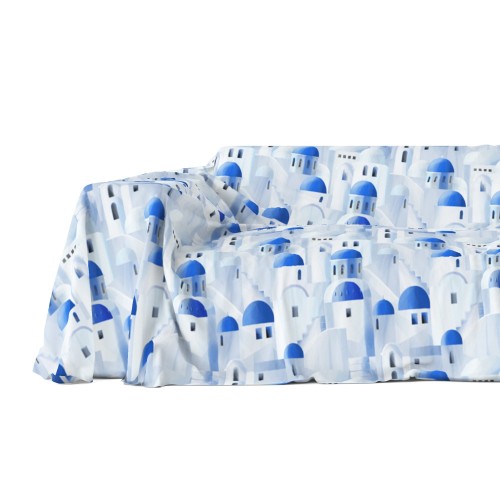Bezug für Einrichtungsgegenstände GRAN SCARF TAGESDECKE Bezug für Sofa SANTORINI blau