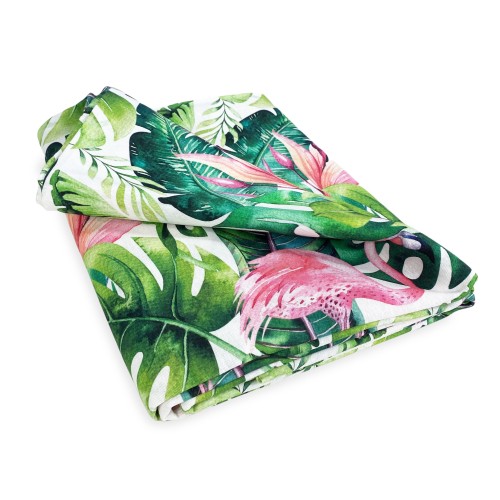 CARPA FLAMINGO cm.150X280 hecho MADE en ITALIA flamencos