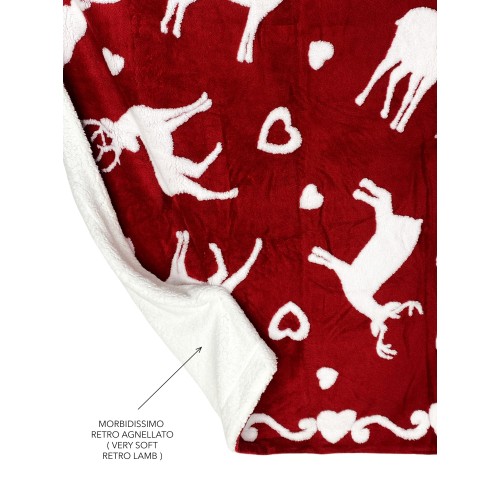 PILE PLAID TIROLER BERG-SHERPA PIZBLANC