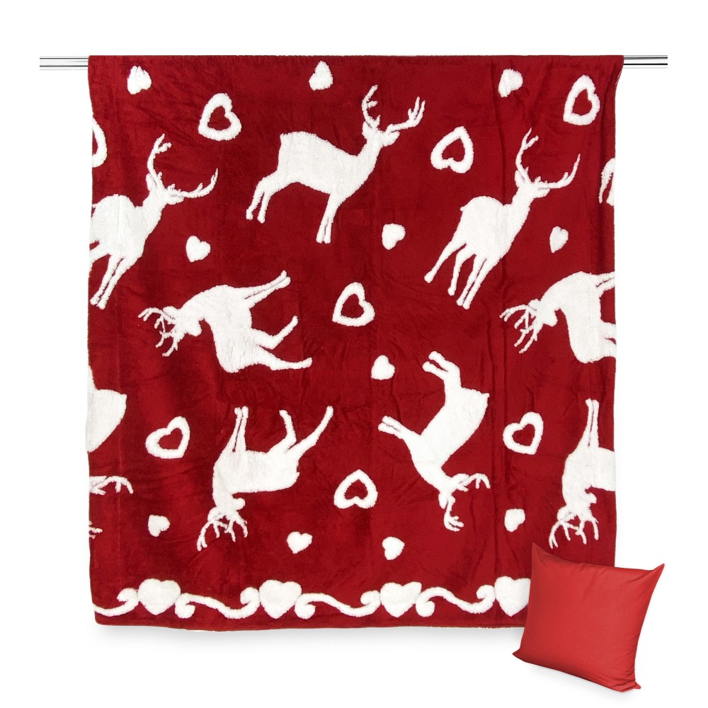 Christmas deer plaid