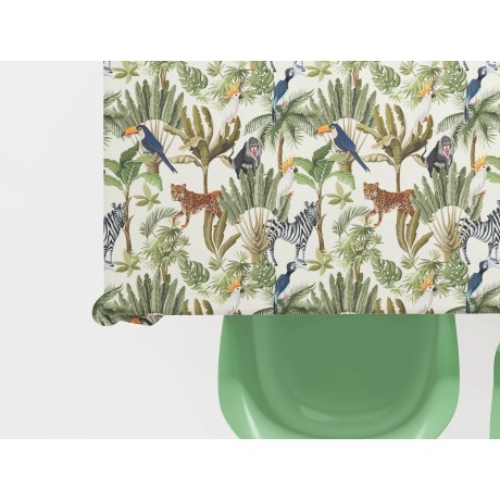 TOVAGLIA in COTONE disegno GIUNGLA made in Italy 2