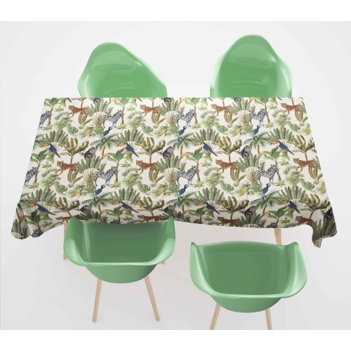 TOVAGLIA in COTONE disegno GIUNGLA made in Italy