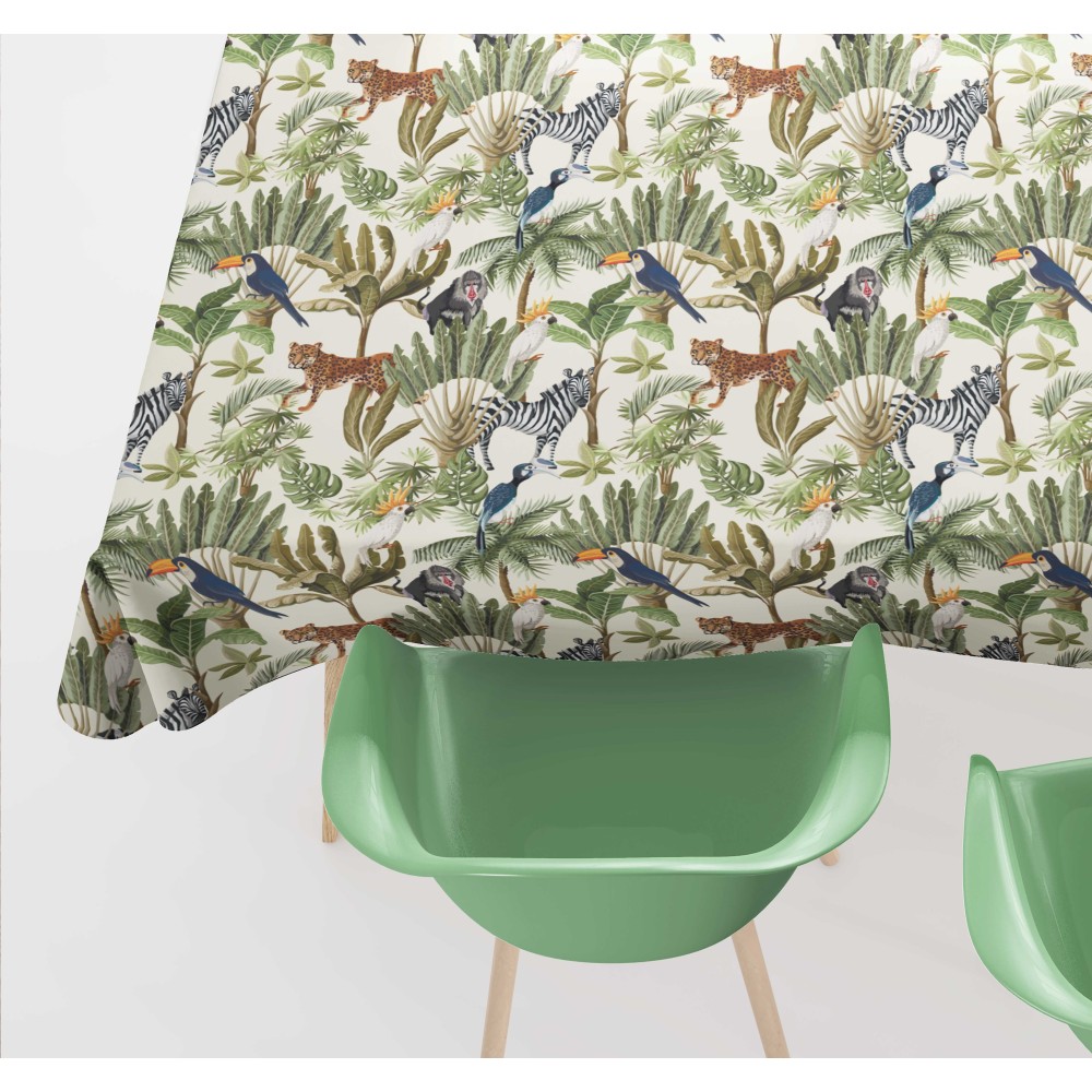 NAPPE EN COTON JUNGLE design made in Italy
