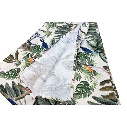 COTTON TABLECLOTH with JUNGLE design made in Italy
