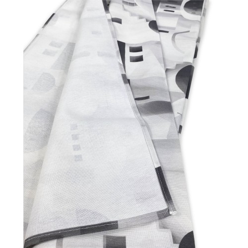 NAPPE COTON design SANTORINI gris made in Italy