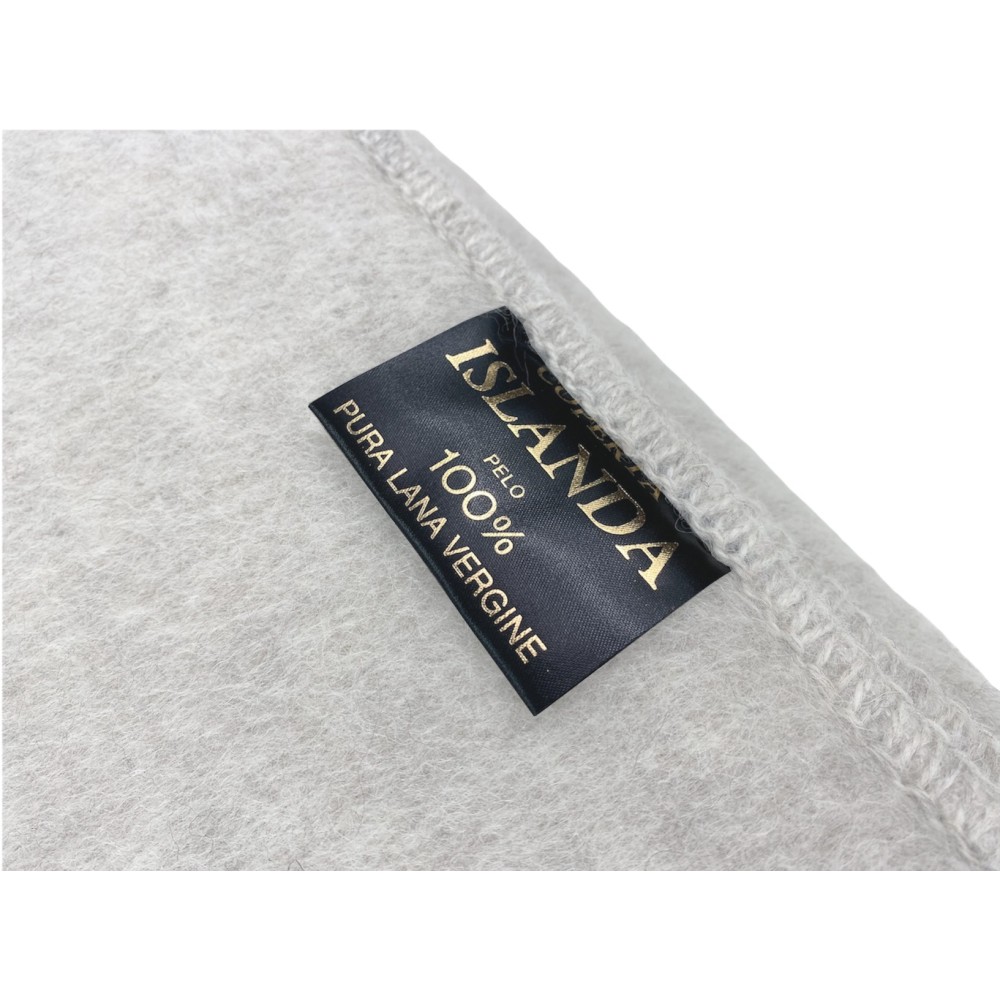 ICELAND BLANKET aus echter reiner Schurwolle weich und warm BEIGE Melange
