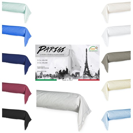 FEDERA cuscino PARIGI cilindrica alla FRANCESE traversino TUBOLARE made in Italy
