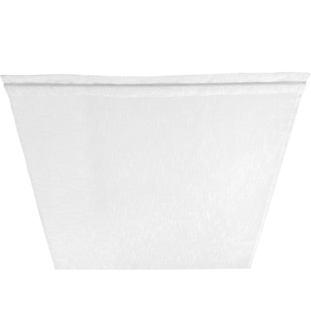 Coppia Tendine Vetro SIMPLY Bianco – Poliestere Bouclè Semitrasparente