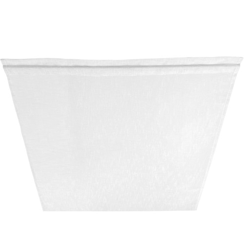 Pair of SIMPLY White Glass Curtains – Semi-transparent Bouclé Polyester
