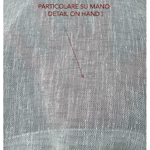 Pair of SIMPLY Grey Glass Curtains – Semi-transparent Bouclé Polyester