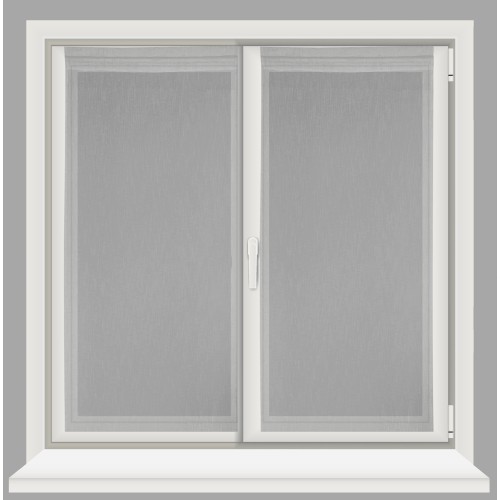 Paar SIMPLY Grey Glasvorhänge – halbtransparentes Bouclé Polyester
