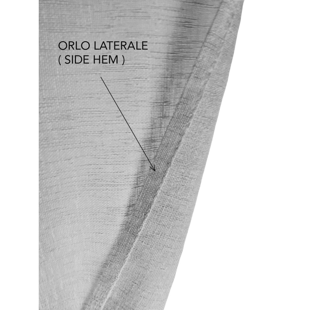 Par de Cortinas de Cristal SIMPLY Grey – Poliéster Bouclé Semitransparente
