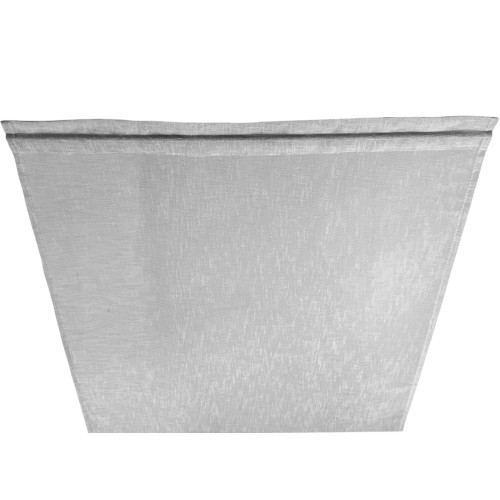 Pair of SIMPLY Grey Glass Curtains – Semi-transparent Bouclé Polyester