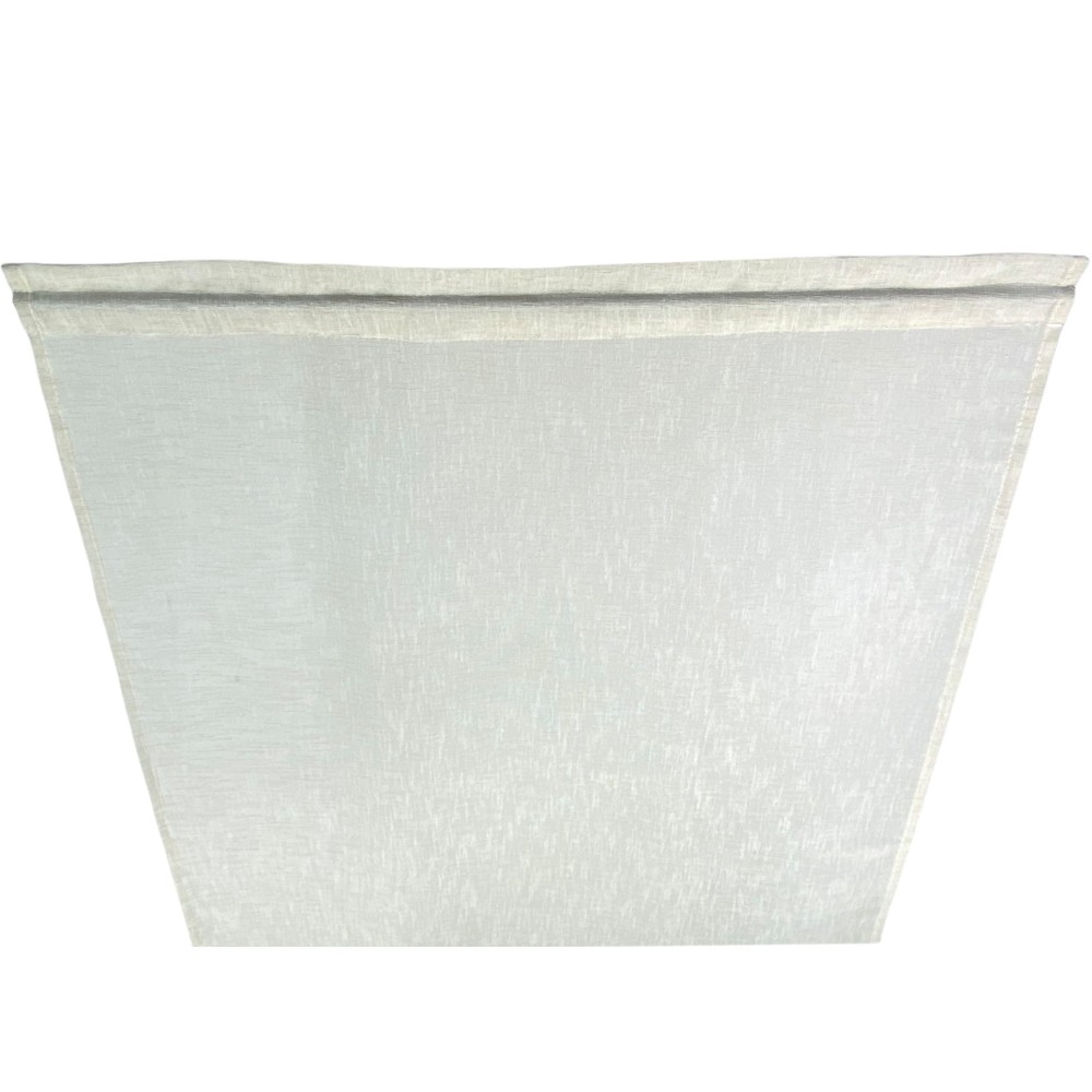 Paire de rideaux en verre SIMPLY Beige – Polyester Bouclè semi-transparent