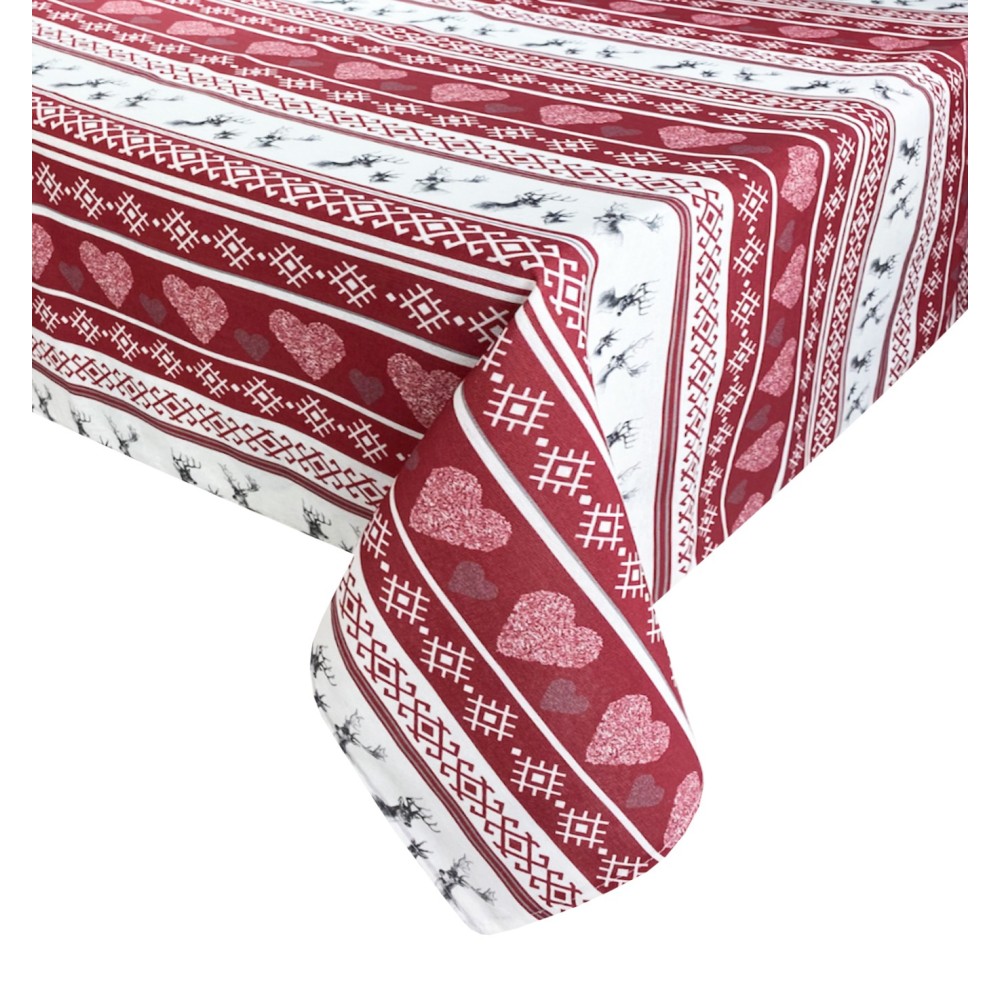 schmutzabweisende Tischdecke im Tiroler Stil