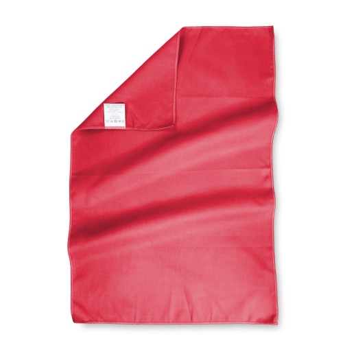 SET asciugamani MICROFIBRA  ROSSO 1+1 Viso e Ospite