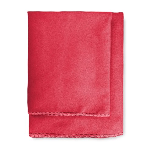 RED MICROFIBER towel SET 1+1 Face and Guest