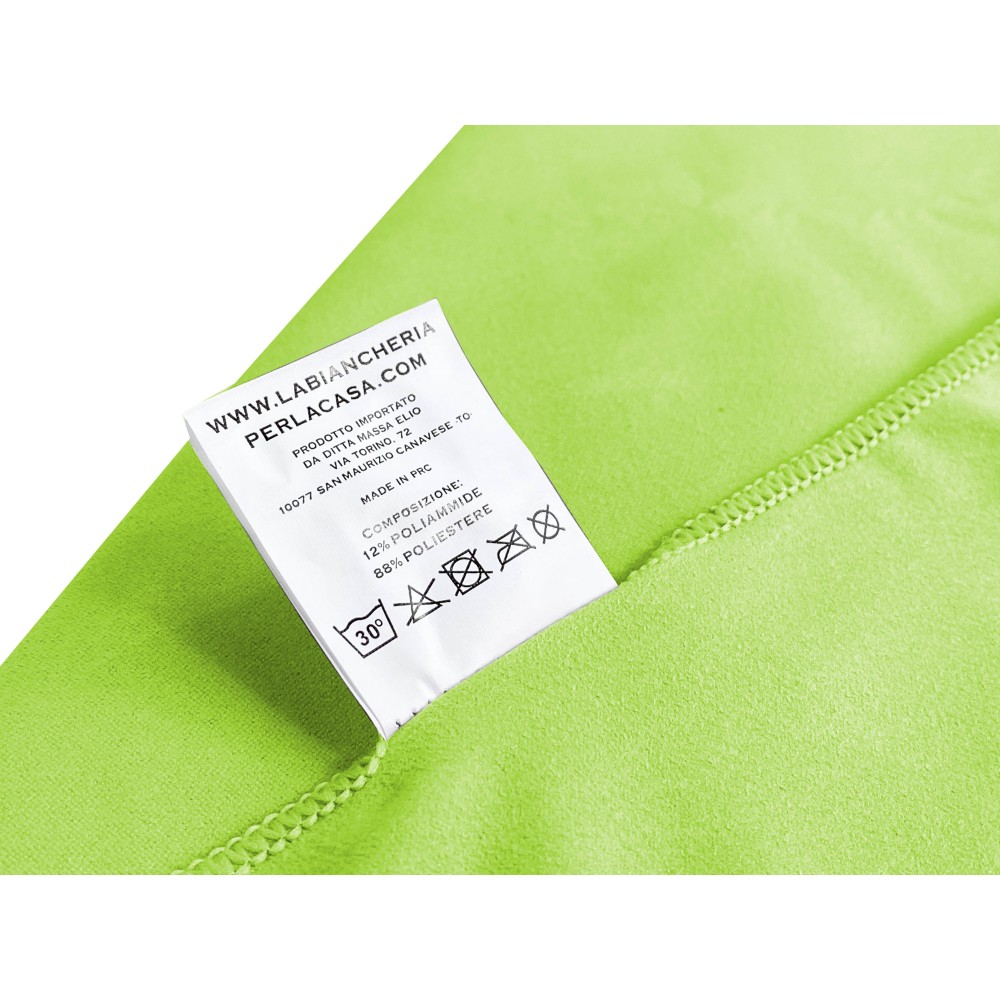 ACID GREEN MIKROFASER Handtuch SET 1+1 Gesicht und Gast