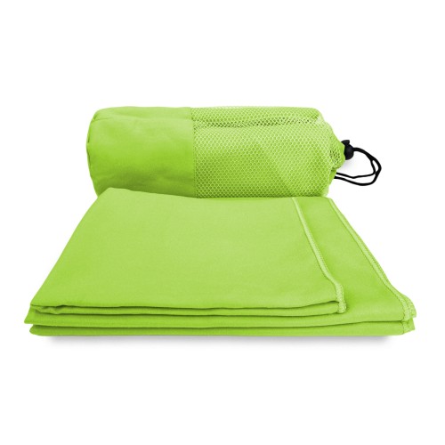 Juego de toallas MICROFIBRA VERDE ÁCIDO 1+1 Rostro e Invitado