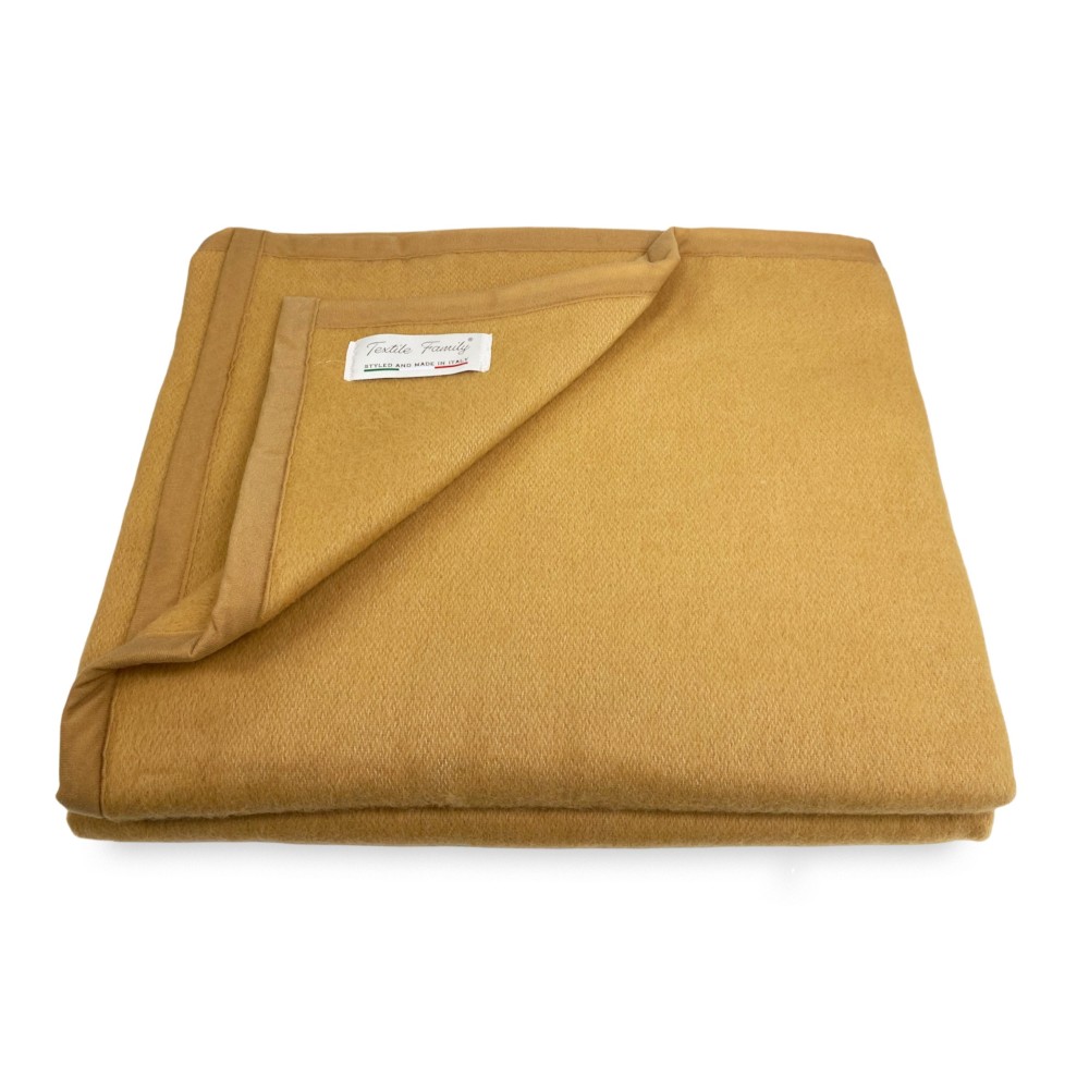 COPERTA IGNIFUGA SPRING antifiamma Peso Medio 1.0 ANTIFUOCO CLASSE 1 omologata MADE in ITALY Nocciola
