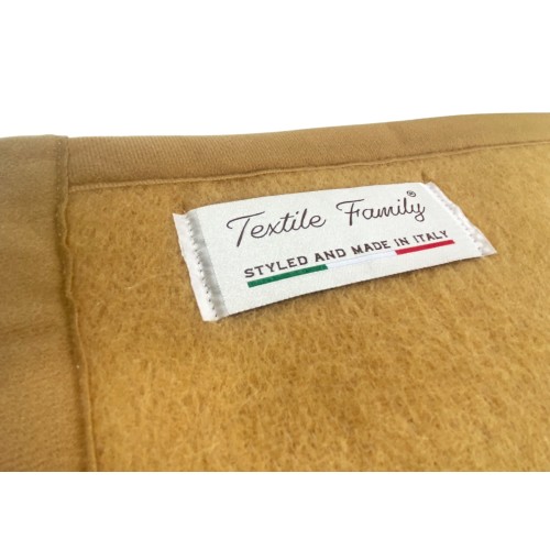 FIREPROOF BLANKET SPRING flame retardant Medium weight 1.0 FIREPROOF CLASS 1 approved MADE in ITALY Hazelnut